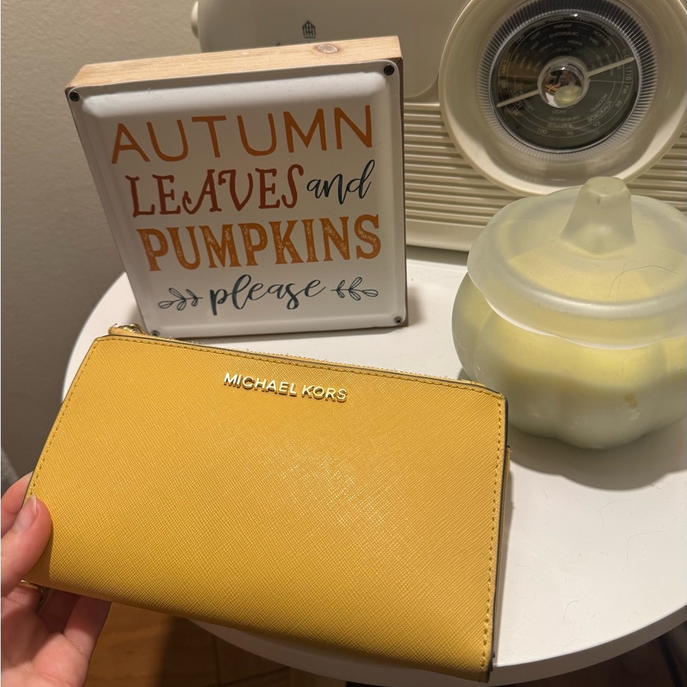 Michael Kors Mustard Yellow Wallet